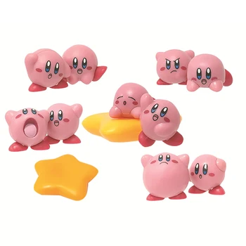 10tk/Set Anime Mäng Kirby Arvandmed Mini Kawaii Kirby Kogumise Armas Mudel Kook Ornament Nukk Poisid Tüdrukud Lapsed Kingitus