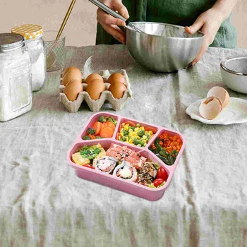 6tk Bento Box Lunch Box Korduvkasutatavad Sööki Mahuti koos Kaane Lõuna Konteiner Toidu Mahuti