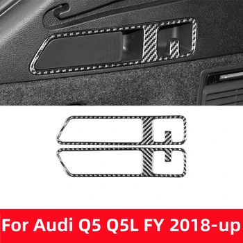 Audi Q5 Q5L FY 2018-2023 Auto Tarvikud süsinikkiust Interjööri Auto Pagasiruumi Konks Paneel Cuphold Sisekujundus Kleebis Decor Raami Kaas