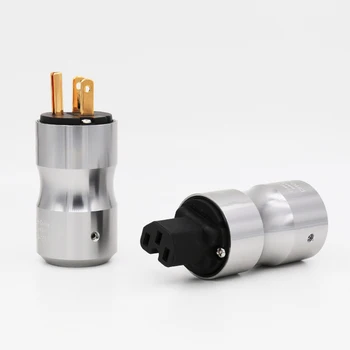 Kvaliteetne Vask Roodiumi/ kullatud MEILE Power Plug Connector: IEC Pistik DIY Power Cable male female connector