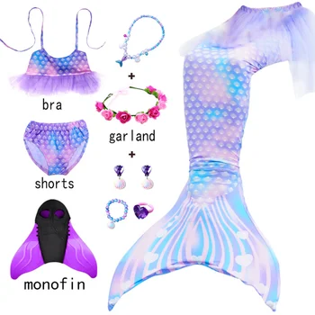 Merineitsi Saba Kostüümid Kleit Cosplay Tüdrukud Väljamõeldud Printsess Kleit, Ujumistrikoo Bikiinid, trikoo Suve