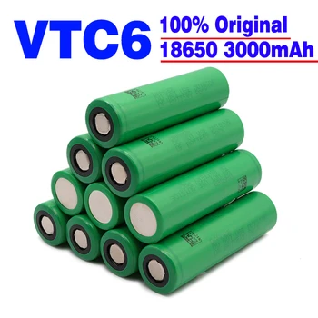 VTC6 3.7 V 3000mAh laetav Li-ion aku 18650 jaoks US18650 VTC6 30A Mänguasjad taskulamp vahendid